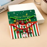 Christmas Bracelet Set For Women Santa Snowman Elk Xmas Tree Pendant Charm