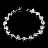 Skysuk Crystal Bracelet Silver Bangle Wedding Accessories