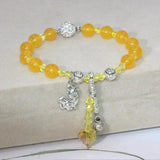 Opal Topazs Aquamarines Jades Bracelet Alloy Pendant