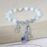Opal Topazs Aquamarines Jades Bracelet Alloy Pendant