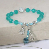 Opal Topazs Aquamarines Jades Bracelet Alloy Pendant