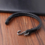 Snake Bracelet For Men Stainless Steel Two-tier Charm Bangle Gift