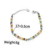 UZone Beaded Chain Vintage Bracelet Stainless Steel Jewelry Gift