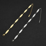 Akizoom Charm 6 Oval Bracelets Chain Bangle Women Jewelry Christmas Gift