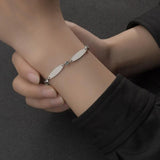 Akizoom Charm 6 Oval Bracelets Chain Bangle Women Jewelry Christmas Gift