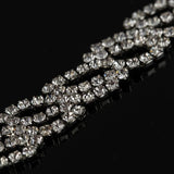 Rhinestone Crystal Silver Plated Bracelets for Women Christmas Bangle