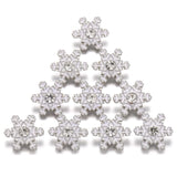 10pcs Christmas Snowflake Snap Buttons for 12mm Snap Jewelry