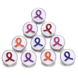 10pcs Christmas Snowflake Snap Buttons for 12mm Snap Jewelry