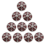 10pcs Christmas Snowflake 12MM Snap Jewelry Mixed Style Snap Buttons