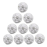10pcs Christmas Snowflake 12MM Snap Jewelry Mixed Style Snap Buttons