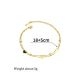 UZone Beaded Zircon Bracelet for Women Stainless Steel Bracelet Bangle