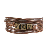 Labradorite Rope Wrap Bracelet HandWork Christmas Gift for Mom Dad