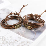 Labradorite Rope Wrap Bracelet HandWork Christmas Gift for Mom Dad