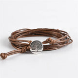 Labradorite Rope Wrap Bracelet HandWork Christmas Gift for Mom Dad