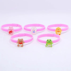 5Pcs Kids Christmas Snowman Elk Bracelet for Girls