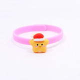 5Pcs Kids Christmas Snowman Elk Bracelet for Girls