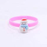 5Pcs Kids Christmas Snowman Elk Bracelet for Girls
