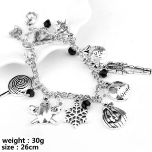 Skull Head Halloween Christmas Bracelet Lady Hand Jewelry