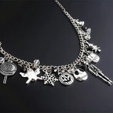 Skull Head Halloween Christmas Bracelet Lady Hand Jewelry