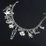 Skull Head Halloween Christmas Bracelet Lady Hand Jewelry