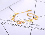 Snowflake Gloves Charm Bracelet Stainless Steel AB22022
