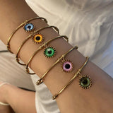 Stainless Steel Evil Eye Bracelet & Bangles for Women