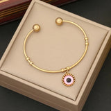 Stainless Steel Evil Eye Bracelet & Bangles for Women