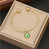 Stainless Steel Evil Eye Bracelet & Bangles for Women