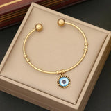 Stainless Steel Evil Eye Bracelet & Bangles for Women
