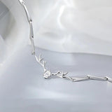 Adjustable Silver Crystal Deer Elk Charm Bracelet for Women