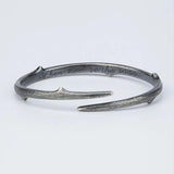 Vintage Thistles And Thorns Thai Silver Men Bangle Jewelry For Man