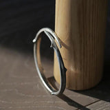 Vintage Thistles And Thorns Thai Silver Men Bangle Jewelry For Man