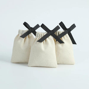 Muslin Cotton Drawstring Gift Bags for Coffee Jewelry Storage