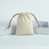 5pcs Cotton Jewelry Bags Necklace Earring Ring Pouch Wedding Party Gift Bag