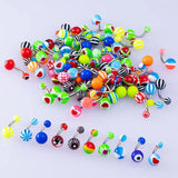 Colorful Ball Belly Ring Acrylic Navel Stud