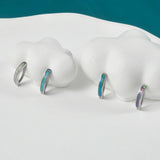 Surgical Steel Opal Curved Reverse Belly Button Ring