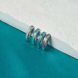 Surgical Steel Opal Curved Reverse Belly Button Ring