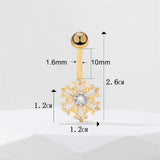 Stainless Steel CZ Zircon Belly Button Ring 14G 10mm Barbell Navel Piercing