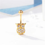 Stainless Steel CZ Zircon Belly Button Ring 14G 10mm Barbell Navel Piercing