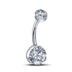 G23 Titanium Opal Crystal Belly Button Ring Navel Ring