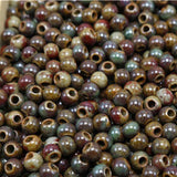 50 PCS Ceramic Beads Round Loose DIY Hole Beads for Jewelry Making