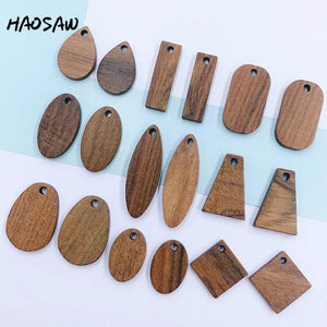 6Pcs Wood Earring Findings Multi Designs DIY Jewelry Making
