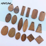 6Pcs Wood Earring Findings Multi Designs DIY Jewelry Making