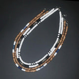 Ethnic Tribal Coconut Beads Men's Necklace Bohemian Puka Shell Surfer Jewelry