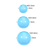 120pc Glow in Dark Acrylic Piercing Ball 14/16G Navel Nipple Tongue