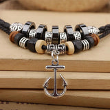 Vintage Butterfly Love Wood Bead Turquoise Pendant Necklace for Women