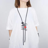 Women's Gothic Bead Pendant Necklace