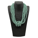 Bohemia Layer Knot Wood Necklace & Pendant Vintage Statement Choker Collar