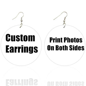 African Fabric Bohemian Wooden Earrings
