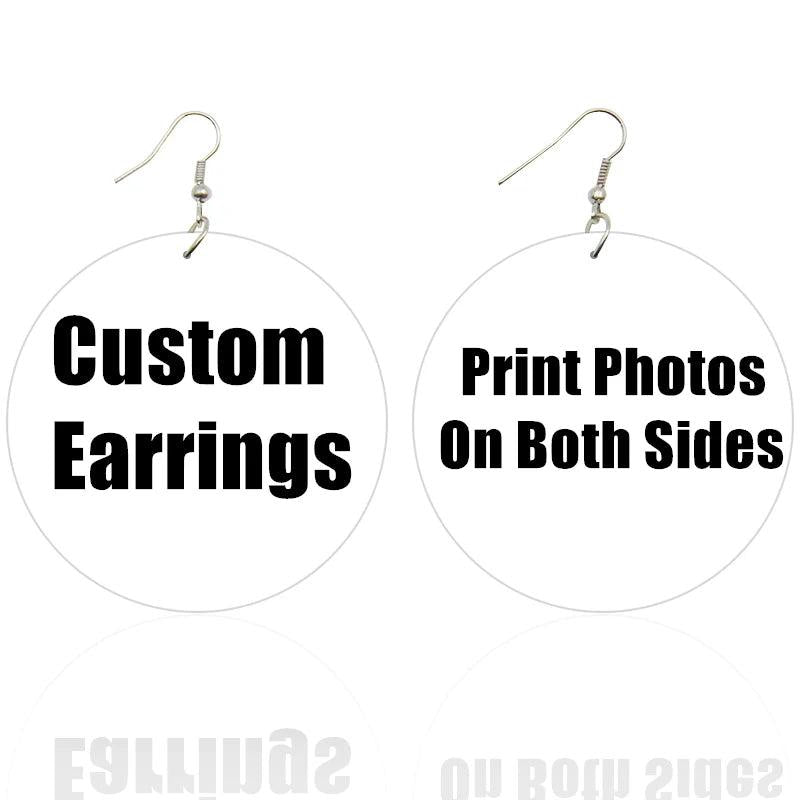 African Fabric Bohemian Wooden Earrings
